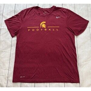 Nike USC Trojans Football The Brotherhood T Shirt Size Large L Dri Fit Rare HTF